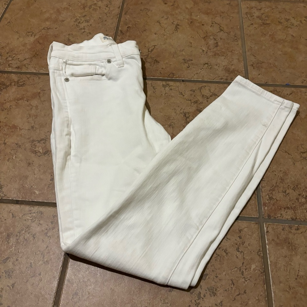 Madewell white high riser skinny jean size 26